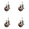 Service Caster 4 Inch 316SS High Temp Glass Filled Nylon 3/8 Inch Stem Caster Set Brake SCC SS316TS20S414-GFNSHT-TLB-381615-4 - alternate 3